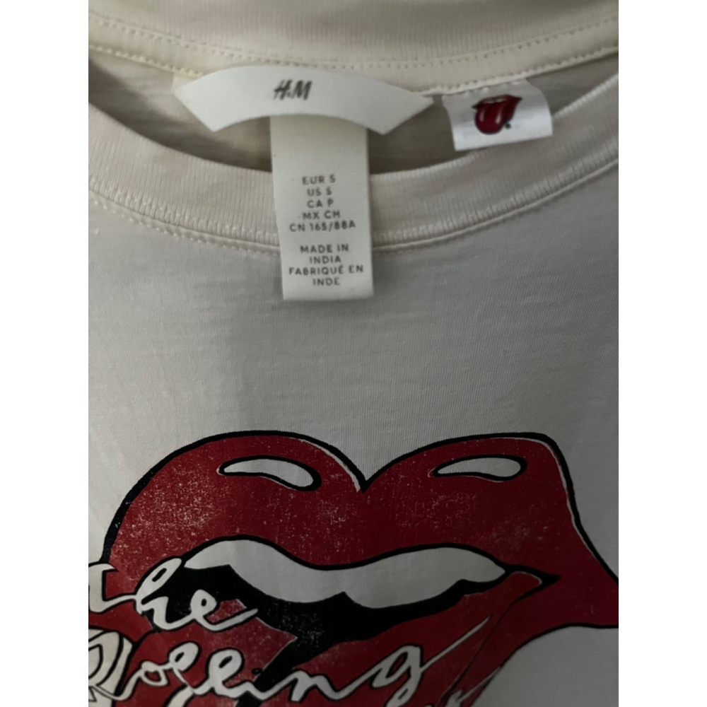H&M T-Shirt, Women’s Small, White & Red - Picture 4 of 7